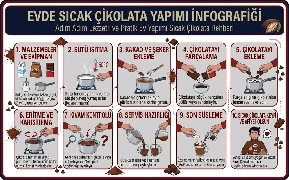 Kahveli Sıcak Çikolata Tarifi: Kışa Yakışan Sıcaklık ve Tat